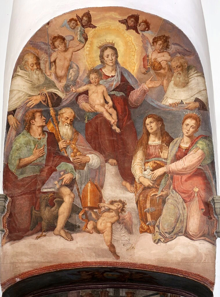 Madonna col Bambino, angeli, santi e due carmelitani - Santa Maria Maggiore (Firenze)